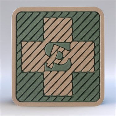 Патч ПВХ "Медицинский крест" (45х45 мм) 28514381 - фото 26006