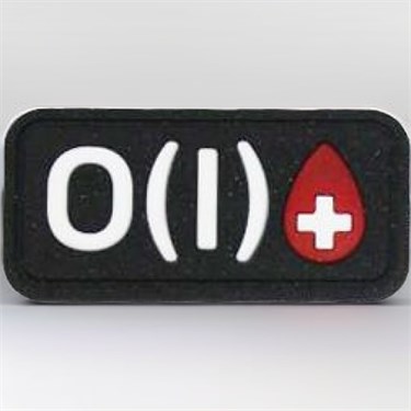 Патч ПВХ "Группа крови" O (I) Rh+ 286153674 - фото 26041