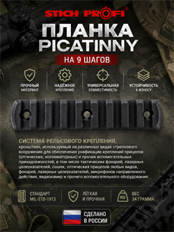 Планка Picatinny на 9 шагов 5901_EE661