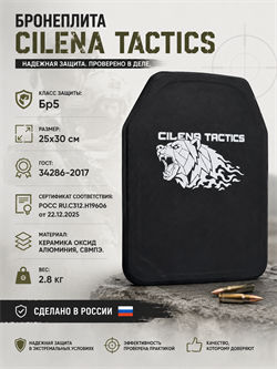 Сертифицированная бронеплита Бр5 6573