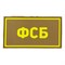 Патч ПВХ "ФСБ" желтый (50х90 мм) 66369557 - фото 20585