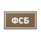 Патч ПВХ "ФСБ" белый (50х90 мм) 67531695 - фото 20588